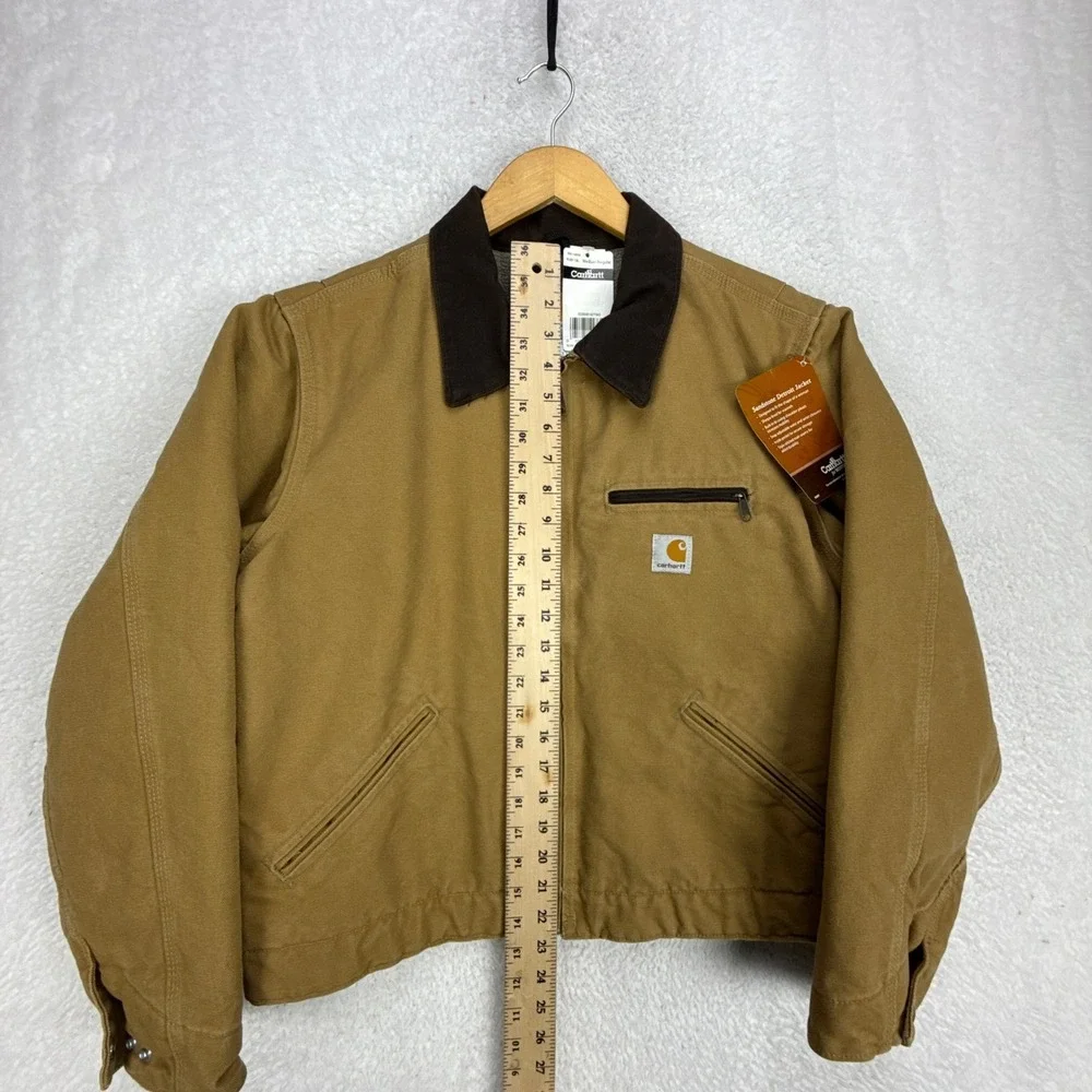 Carhartt Detroit Jacket Sherpa Lined Womens Medium WJ097 CML Camel Brown NWT NOS